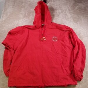 VTG Marlboro Country Store Adventure Team Pullover Hooded Windbreaker Red XL